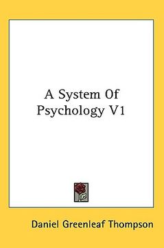 portada a system of psychology v1 (en Inglés)