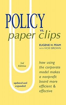 portada policy vs. paper clips - third edition (en Inglés)