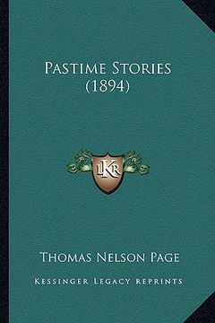 portada pastime stories (1894)