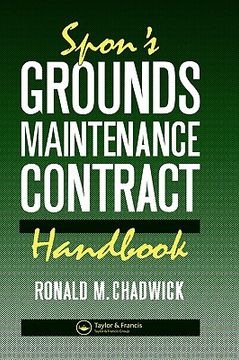 portada spon's grounds maintenance contract handbook (en Inglés)