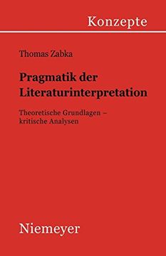 portada Pragmatik der Literaturinterpretation (en Alemán)