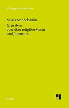 portada Jerusalem Oder Über Religiöse Macht und Judentum 