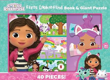 portada Dreamworks Gabby's Dollhouse: First Look and Find Book & Giant Puzzle