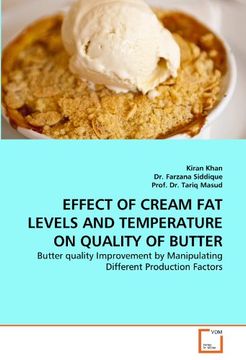 portada effect of cream fat levels and temperature on quality of butter (in English)