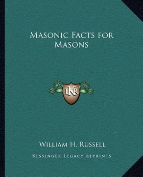 portada masonic facts for masons (en Inglés)