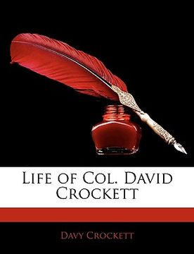 portada life of col. david crockett