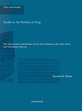 portada Studies in the Peshitta of Kings (Texts and Studies) (en Inglés)