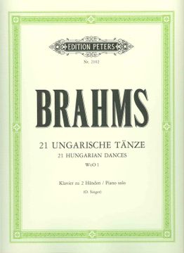 portada Brahms - Danzas Hungaras Completas Para Piano (Singer)