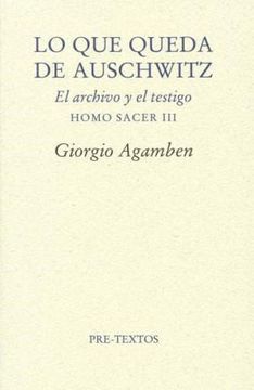 portada Lo que Queda de Auschwitz (in Spanish)