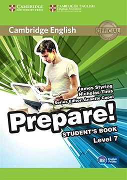 portada Cambridge English Prepare! Level 7 Student's Book (in English)
