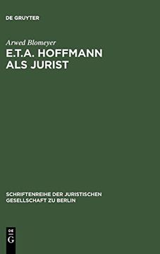 portada E. T. A. Hoffmann als Jurist (en Alemán)