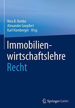 portada Immobilienwirtschaftslehre - Recht (en Alemán)