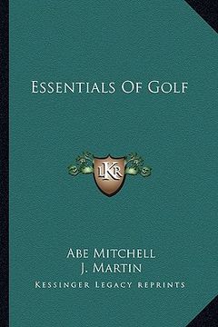 portada essentials of golf