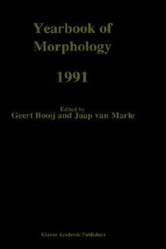 portada yearbook of morphology 1991: theme: morphological classes (in English)