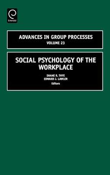 portada social psychology of the workplace (en Inglés)