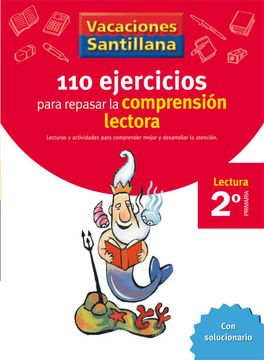 portada Vacaciones Santillana, 110 Ejercicios Para Mejorar la Comprension Lectora, 2 Educación Primaria
