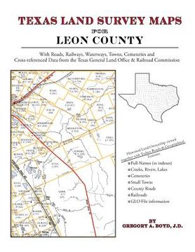 portada Texas Land Survey Maps for Leon County (in English)