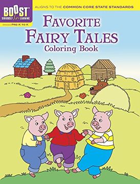 portada BOOST Favorite Fairy Tales Coloring Book (BOOST Educational Series) (en Inglés)