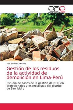 portada Gestión de los Residuos de la Actividad de Demolición en Lima-Perú