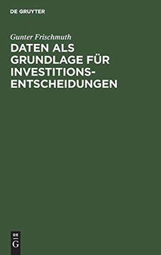 portada Daten als Grundlage für Investitionsentscheidungen (in German)