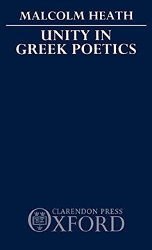 portada Unity in Greek Poetics (en Inglés)