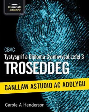portada Cbac Tystysgrif a Diploma Cymhwysol Lefel 3 Troseddeg Canllaw Astudio ac Adolygu (en Inglés)