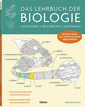 portada Das Lehrbuch der Biologie: Beschriften - Bestimmen (en Alemán)
