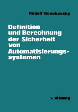 portada Definition Und Berechnung Der Sicherheit Von Automatisierungssystemen (en Alemán)