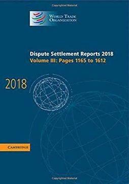 portada Dispute Settlement Reports 2018: Volume 3, Pages 1165 to 1612 (in English)
