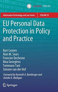 portada Eu Personal Data Protection in Policy and Practice (Information Technology and law Series) 