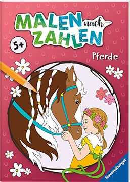 portada Malen Nach Zahlen ab 5: Pferde (en Alemán)
