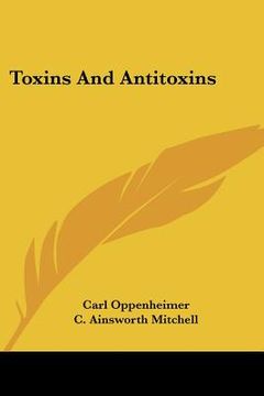 portada toxins and antitoxins (en Inglés)