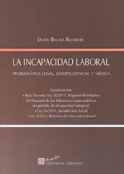 portada LA INCAPACIDAD LABORAL. . (in Spanish)