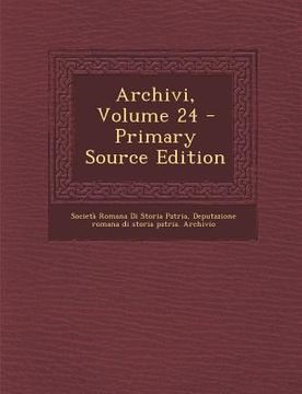 portada Archivi, Volume 24 (in Italian)