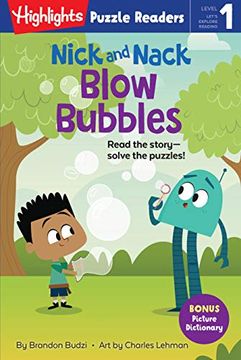portada Nick and Nack Blow Bubbles (Highlights Puzzle Readers) (en Inglés)