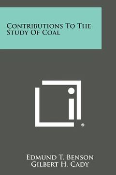portada Contributions to the Study of Coal (in English)