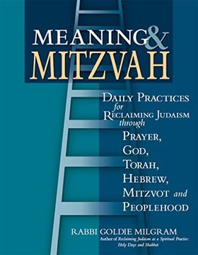 portada Meaning & Mitzvah: Daily Practices for Reclaiming Judaism Through Prayer, God, Torah, Hebrew, Mitzvot and Peoplehood (en Inglés)