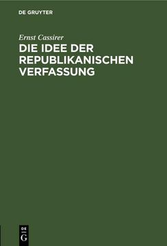 portada Die Idee der Republikanischen Verfassung (in German)