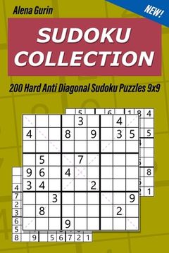 portada Sudoku Collection: 200 Hard Anti Diagonal Sudoku Puzzles 9x9 (en Inglés)