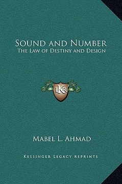 portada sound and number: the law of destiny and design