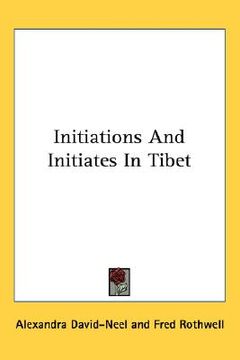 portada initiations and initiates in tibet (en Inglés)