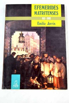 portada Efemerides Matritenses 852-1992 (in Spanish)