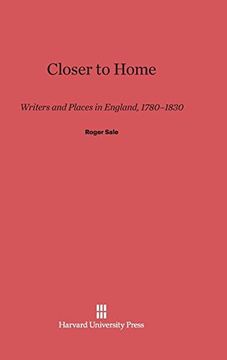 portada Closer to Home: Writers and Places in England, 1780-1830