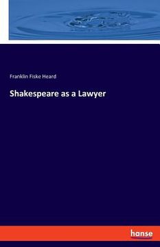 portada Shakespeare as a Lawyer (in English)