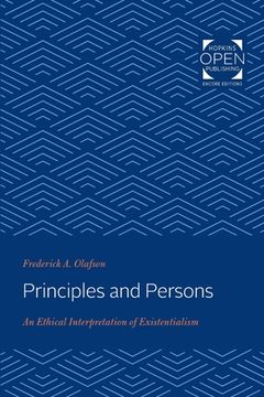 portada Principles and Persons: An Ethical Interpretation of Existentialism (en Inglés)