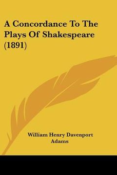 portada a concordance to the plays of shakespeare (1891) (en Inglés)