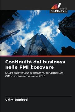 portada Continuità del business nelle PMI kosovare (en Italiano)