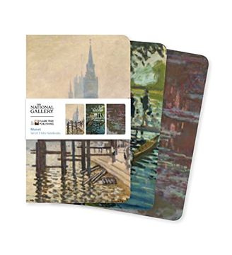 portada National Gallery: Monet set of 3 Mini Notebooks (Mini Notebook Collections) 