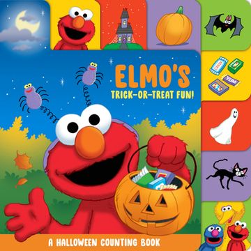 portada Elmo'S Trick-Or-Treat Fun! A Halloween Counting Book (Sesame Street) (Sesame Street Board Books) (en Inglés)