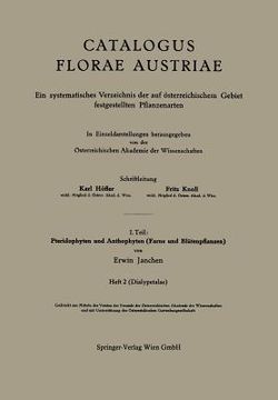 portada I. Teil: Pteridophyten Und Anthophyten (Farne Und Blütenpflanzen) (in German)